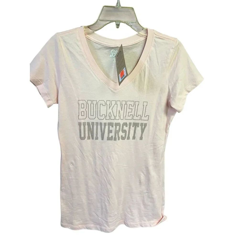 Bucknell University Womans Tee shirt Peach Sz L NWT